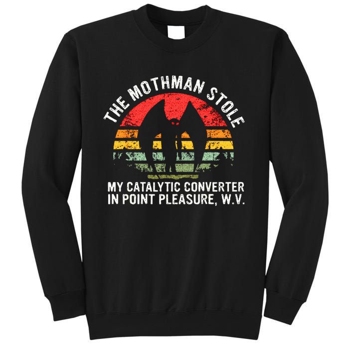 Cryptid The Mothman Stole My Catalytic Converter In Point Tall Sweatshirt