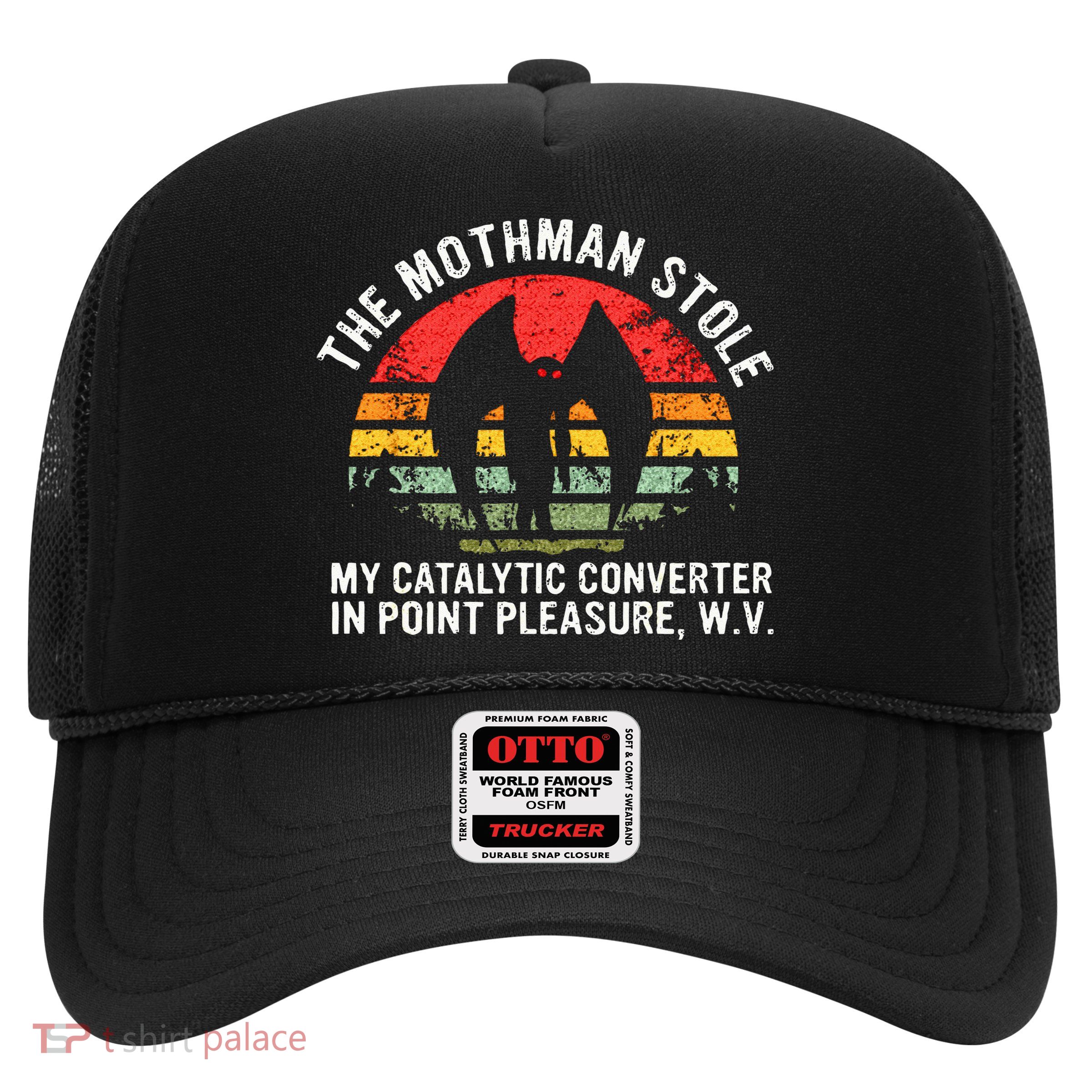 Cryptid The Mothman Stole My Catalytic Converter In Point Trucker Hat