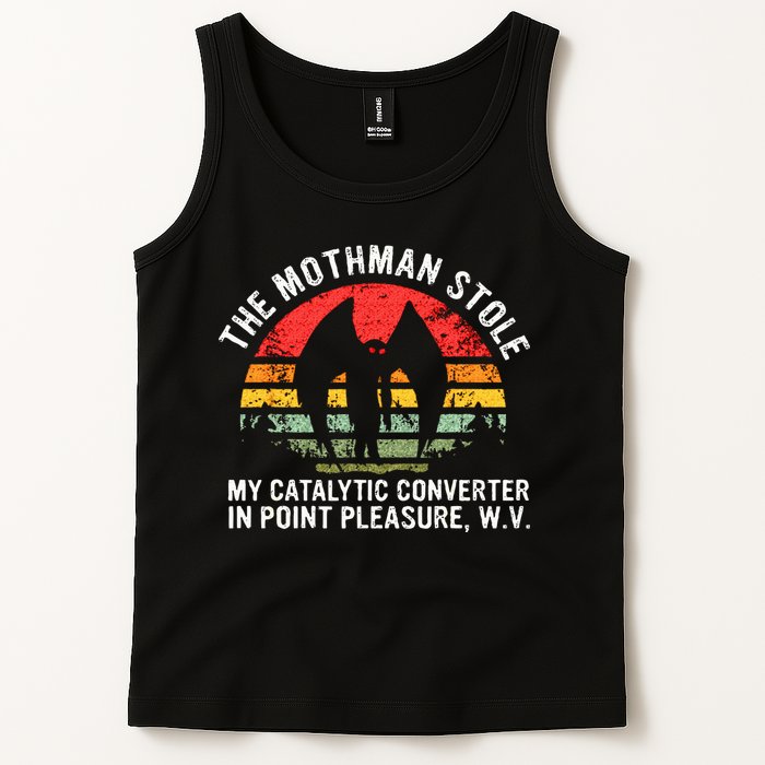 Cryptid The Mothman Stole My Catalytic Converter In Point Tank Top