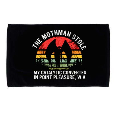 Cryptid The Mothman Stole My Catalytic Converter In Point Microfiber Hand Towel