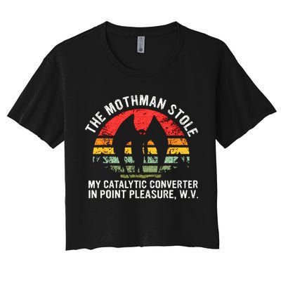 Cryptid The Mothman Stole My Catalytic Converter In Point Crop Top