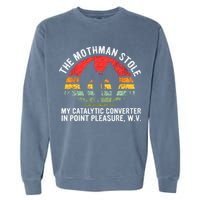 Cryptid The Mothman Stole My Catalytic Converter In Point Garment-Dyed Sweatshirt