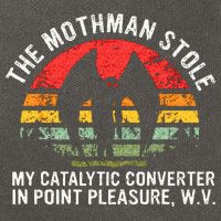 Cryptid The Mothman Stole My Catalytic Converter In Point Cotton Canvas Backpack