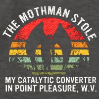Cryptid The Mothman Stole My Catalytic Converter In Point Vector Backpack