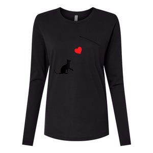 Cat Toy Meaningful Gift Valentine's Day Funny Gift For Her Or For Him Cute Gift Womens Cotton Relaxed Long Sleeve T-Shirt