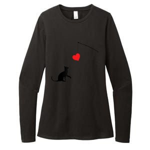 Cat Toy Meaningful Gift Valentine's Day Funny Gift For Her Or For Him Cute Gift Womens CVC Long Sleeve Shirt