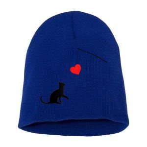 Cat Toy Meaningful Gift Valentine's Day Funny Gift For Her Or For Him Cute Gift Short Acrylic Beanie