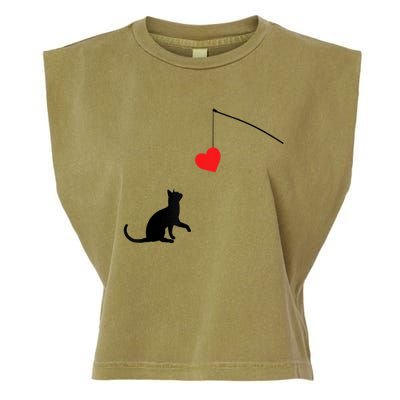 Cat Toy Meaningful Gift Valentine's Day Funny Gift For Her Or For Him Cute Gift Garment-Dyed Women's Muscle Tee