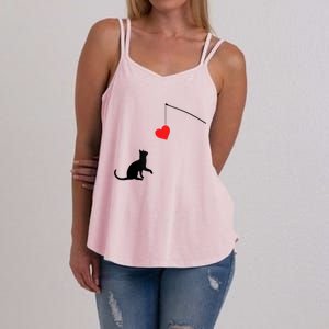 Cat Toy Meaningful Gift Valentine's Day Funny Gift For Her Or For Him Cute Gift Women's Strappy Tank