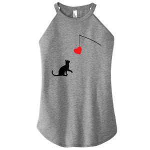 Cat Toy Meaningful Gift Valentine's Day Funny Gift For Her Or For Him Cute Gift Women's Perfect Tri Rocker Tank