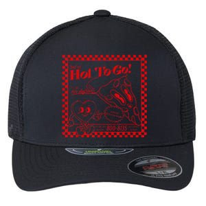 Chappell The Midwest Call Me Hot Retro Pizza Hot To Go Flexfit Unipanel Trucker Cap