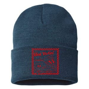 Chappell The Midwest Call Me Hot Retro Pizza Hot To Go Sustainable Knit Beanie