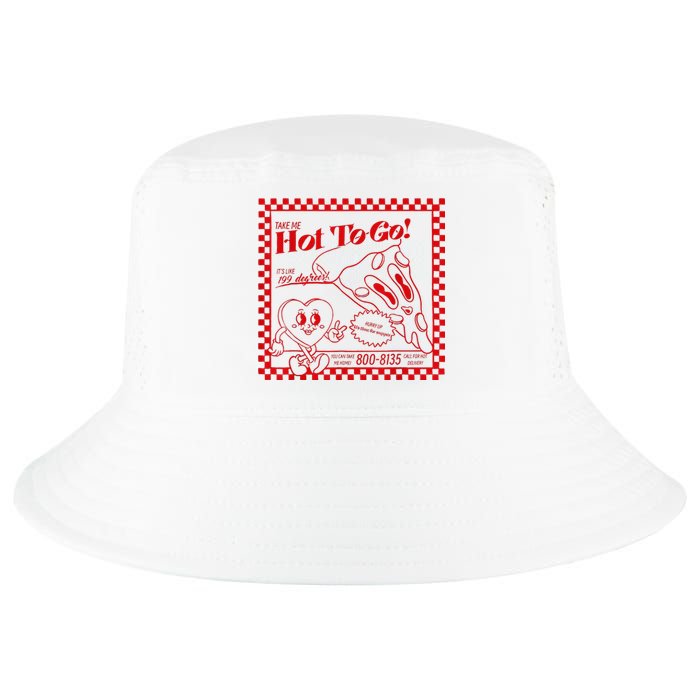 Chappell The Midwest Call Me Hot Retro Pizza Hot To Go Cool Comfort Performance Bucket Hat