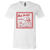 Chappell The Midwest Call Me Hot Retro Pizza Hot To Go V-Neck T-Shirt