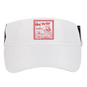 Chappell The Midwest Call Me Hot Retro Pizza Hot To Go Adult Drive Performance Visor