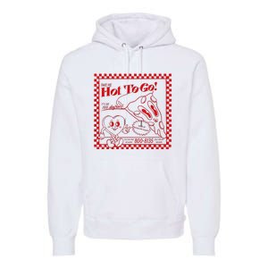 Chappell The Midwest Call Me Hot Retro Pizza Hot To Go Premium Hoodie