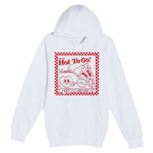 Chappell The Midwest Call Me Hot Retro Pizza Hot To Go Premium Pullover Hoodie