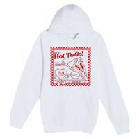 Chappell The Midwest Call Me Hot Retro Pizza Hot To Go Premium Pullover Hoodie