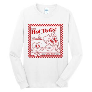 Chappell The Midwest Call Me Hot Retro Pizza Hot To Go Tall Long Sleeve T-Shirt