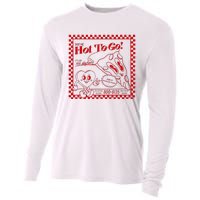 Chappell The Midwest Call Me Hot Retro Pizza Hot To Go Cooling Performance Long Sleeve Crew