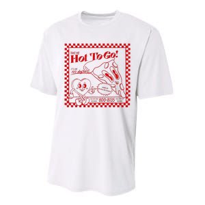 Chappell The Midwest Call Me Hot Retro Pizza Hot To Go Performance Sprint T-Shirt