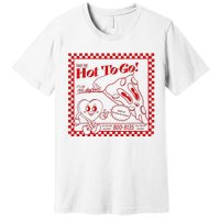 Chappell The Midwest Call Me Hot Retro Pizza Hot To Go Premium T-Shirt