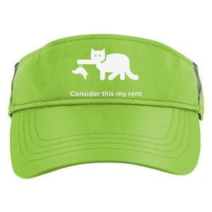 Consider This My Rent Funny Cute Cat Adult Drive Performance Visor