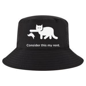 Consider This My Rent Funny Cute Cat Cool Comfort Performance Bucket Hat