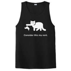 Consider This My Rent Funny Cute Cat PosiCharge Competitor Tank