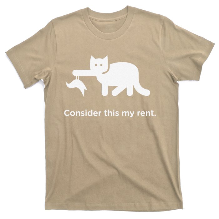 Consider This My Rent Funny Cute Cat T-Shirt