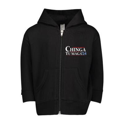 Chinga Tu Maga 24 Toddler Zip Fleece Hoodie