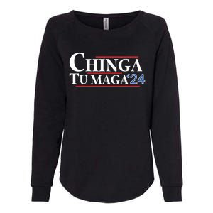 Chinga Tu Maga 24 Womens California Wash Sweatshirt