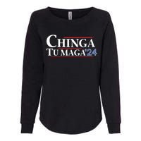 Chinga Tu Maga 24 Womens California Wash Sweatshirt