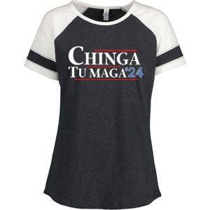 Chinga Tu Maga 24 Enza Ladies Jersey Colorblock Tee