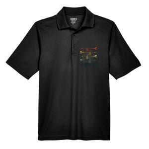 Cool Trumpet Marching Band Musician Jazz Music Men's Origin Performance Pique Polo