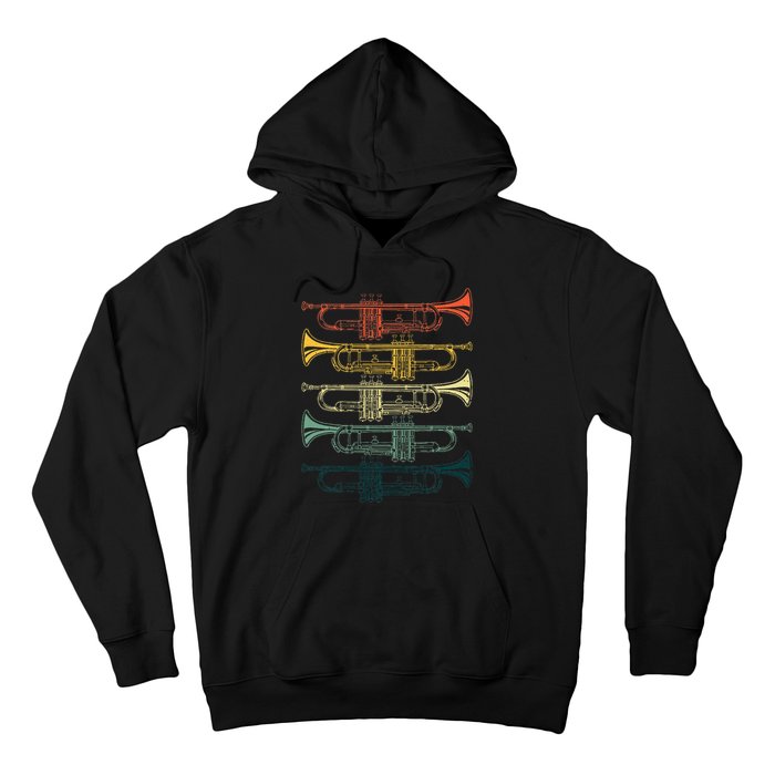 Cool Trumpet Marching Band Musician Jazz Music Hoodie