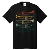 Cool Trumpet Marching Band Musician Jazz Music Tall T-Shirt