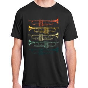 Cool Trumpet Marching Band Musician Jazz Music Adult ChromaSoft Performance T-Shirt