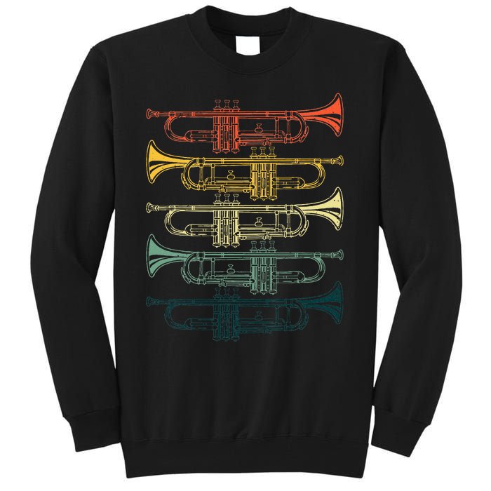 Cool Trumpet Marching Band Musician Jazz Music Tall Sweatshirt