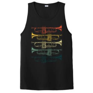 Cool Trumpet Marching Band Musician Jazz Music PosiCharge Competitor Tank