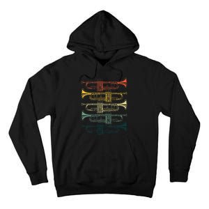 Cool Trumpet Marching Band Musician Jazz Music Tall Hoodie