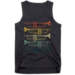 Cool Trumpet Marching Band Musician Jazz Music Tank Top