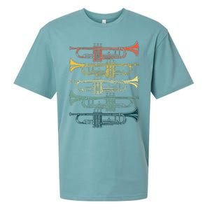 Cool Trumpet Marching Band Musician Jazz Music Sueded Cloud Jersey T-Shirt