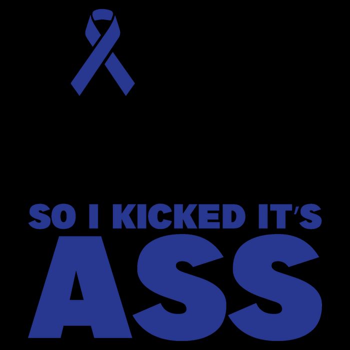 Cancer Touched My Butt So I Kicked Its Ass Funny Colon Cancer Awareness 16 in Basic Backpack