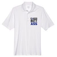 Cancer Touched My Butt So I Kicked Its Ass Funny Colon Cancer Awareness Men's Origin Performance Pique Polo