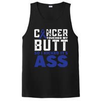 Cancer Touched My Butt So I Kicked Its Ass Funny Colon Cancer Awareness PosiCharge Competitor Tank