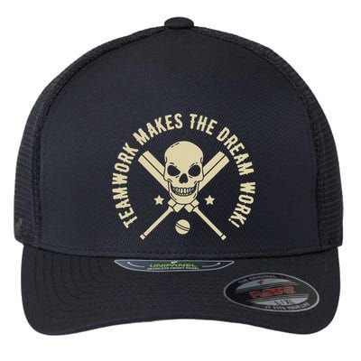 Colorful Teamwork makes the Dream Work! Cricket Flexfit Unipanel Trucker Cap