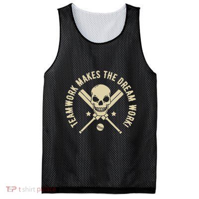 Colorful Teamwork makes the Dream Work! Cricket Mesh Reversible Basketball Jersey Tank
