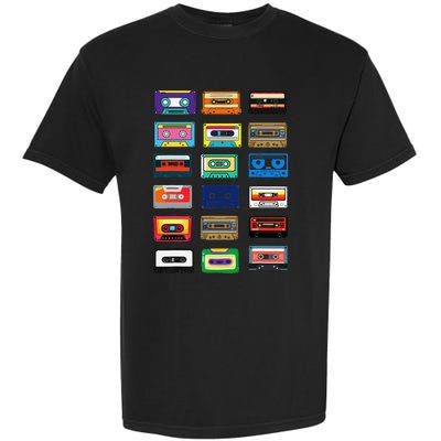 Cassette Tapes Mixtapes 1980s 1990s Radio Music Graphic Garment-Dyed Heavyweight T-Shirt