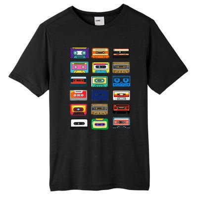 Cassette Tapes Mixtapes 1980s 1990s Radio Music Graphic Tall Fusion ChromaSoft Performance T-Shirt